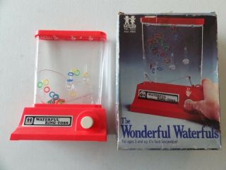 Vintage 1976 Tomy " The Wonderful Waterfuls " Ring Toss Game W/ Box