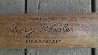 Antique George Sisler H & B Louisville Slugger 40 G S Bone Rubbed Baseball Bat 3