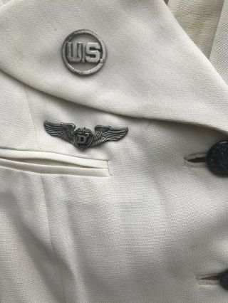 Korean War Air Force Flight Nurse White Dress Uniform Skirt And Coat. 10