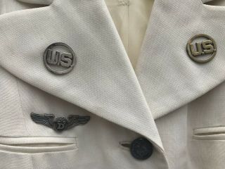 Korean War Air Force Flight Nurse White Dress Uniform Skirt And Coat. 3