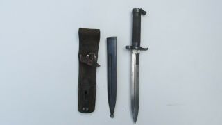 Swedish Bayonet Mauser M1896 With Scabbard And Frog