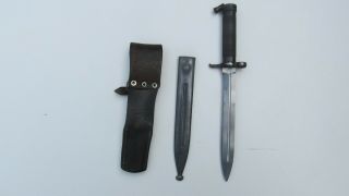 Swedish Bayonet Mauser M1896 with Scabbard and Frog 2
