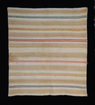 Antique Brown Cotton Andes Indian Ritual Textile Rare,  2 - Piece Construct Tm12899