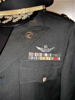 Post WW2 US Army Officers Complete Uniform Jacket,  pants,  Hats,  belt for Major 2