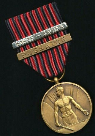 Belgium Medal Combat Volunteers Medal For Korea / Coree Medaille Du Volontaire