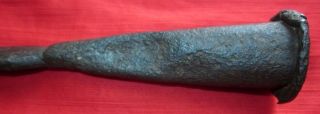1800 ' C Antique Mughal Period Rare Fine Hand Engraved Iron Spear 3