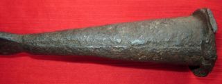 1800 ' C Antique Mughal Period Rare Fine Hand Engraved Iron Spear 6