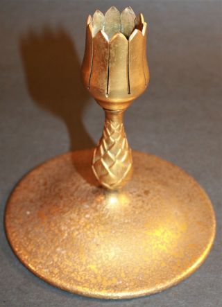 Tiffany Studios Stvdios Bronze Dore Base For Favrile Vase,