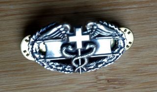 Military Combat Medic Caduceus Pin with Wings N.  S.  Meyer York 9M Vintage 5
