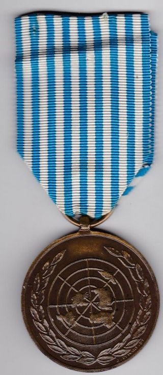 Belgian United Nations Korea Medal French Text 1950 - 1953 Rare Small Unit