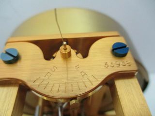 Vtg Jaeger LeCoultre Atmos Perpetual Motion Gilt Brass Mantle Clock 15J 33938 10