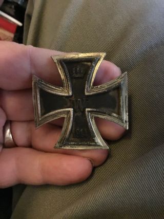 Wwi German Vaulted Iron Cross First Class Medal