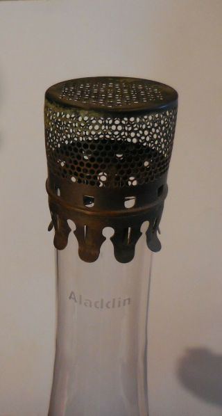 Aladdin cobalt Lincoln Drape Oil Lamp Nu - Type Model B antique/vintage 6