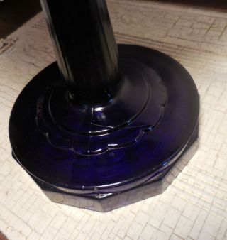 Aladdin cobalt Lincoln Drape Oil Lamp Nu - Type Model B antique/vintage 7