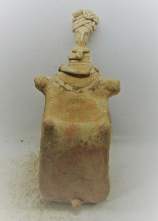 Very Rare Ancient Soumerian Terracotta Seated Idol Mother Goddess 3000 - 2000bce