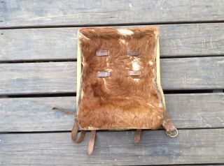 German Wwii Pony Fur Backpack - Identified -