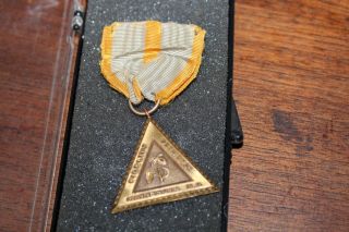 Scarce Wwii Era Minnesota National Guard Medal For Good Conduct Numbered