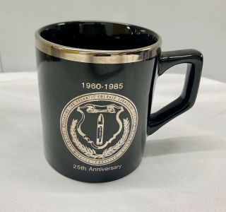 Vintage Atlantic Polaris Missile Facility Navy Submarine Fleet Military Mug Cup