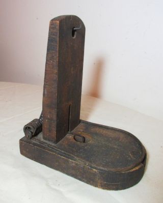 antique handmade primitive wood metal spring loaded rat mouse trap catcher 2