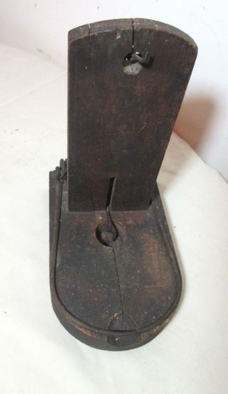 antique handmade primitive wood metal spring loaded rat mouse trap catcher 7