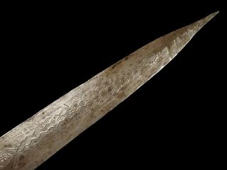 African Mossi Dagger Knife Crocodile Engraved Blade 11