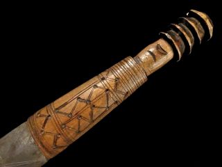 African Mossi Dagger Knife Crocodile Engraved Blade 6