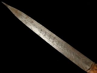 African Mossi Dagger Knife Crocodile Engraved Blade 8