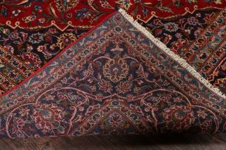Vintage Red Traditional Floral Persian Area Rug 9x13 Hand - Knotted Oriental Wool 12