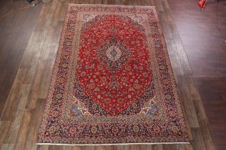 Vintage Red Traditional Floral Persian Area Rug 9x13 Hand - Knotted Oriental Wool 2