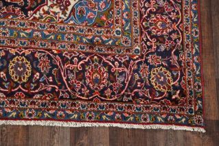 Vintage Red Traditional Floral Persian Area Rug 9x13 Hand - Knotted Oriental Wool 5