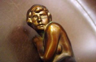Lovely Art Deco Bronzed Nuart Nude Figure 1920s - 30s 2