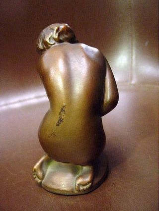 Lovely Art Deco Bronzed Nuart Nude Figure 1920s - 30s 6