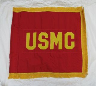 Authentic Usmc Us Marine Corps Ceremonial Dress Guidon Flag Valley Forge 1996