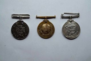 Canada Korean War Medal Group Of 3 Attr.  To Cpl.  P.  Mignault B433