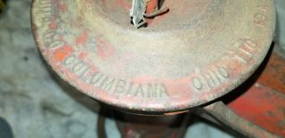 Vintage Cast Iron Red Sink Hand Pitcher Well Pump Columbiana Ohio NOS 5