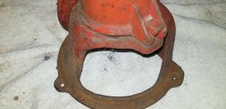Vintage Cast Iron Red Sink Hand Pitcher Well Pump Columbiana Ohio NOS 6