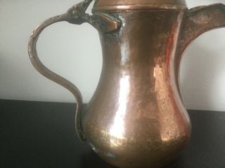 Very Old Copper Dallah Islamic Middle Eastern 7