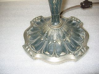ANTIQUE PITTSBURGH REVERSE AND OBVERSE PAINTED LAMP - SIGNED 9