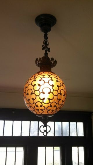 Signed Ceiling Handel Pendent Lamp