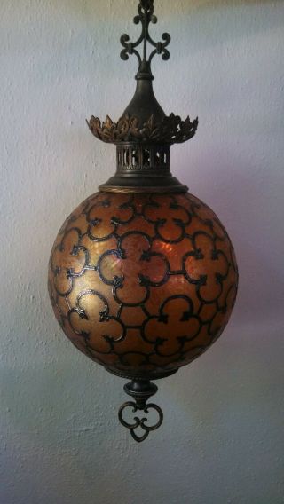 Signed Ceiling Handel Pendent Lamp 2