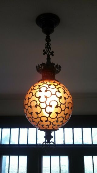 Signed Ceiling Handel Pendent Lamp 8