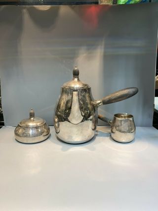 Georg Jensen Denmark Sterling Silver Tea Set