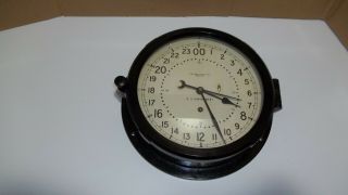Chelsea 8.  5 Inch Dial Military Clock With 24 Hour Dial
