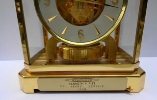 Vintage Swiss 1960 ' s LeCoultre Atmos Clock Caliber 528 - 8 Running 2