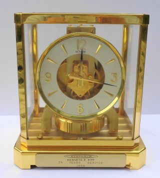 Vintage Swiss 1960 ' s LeCoultre Atmos Clock Caliber 528 - 8 Running 9