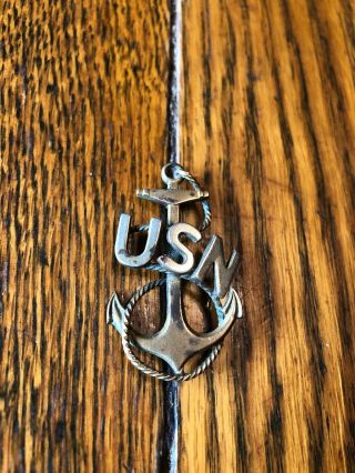 Ww1 Chief Petty Officer Cpo Hat Badge Anchor Pin United States Navy Military Pin