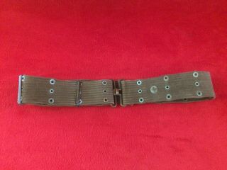 Korean War Us Army Soldiers & Officers Web Pistol Belt Holster Dated 1950