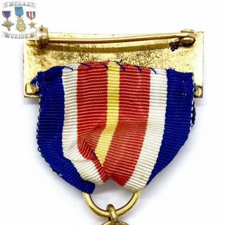 WWI - WWII US VETERANS OF FOREIGN WARS MEMBERSHIP MEDAL POST COMMANDER BAR EAGLE 6