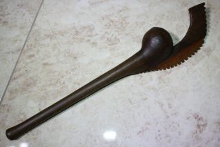Old Antique Ethnographic Wooden Weapon Ceremonial Club Gogo Zulu Nyamwezi Tribe