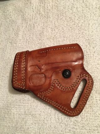 Galco Sob 218 Small Of Back Tan/brown Leather Holster Officer 